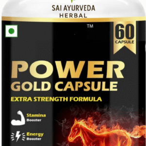Sai Ayurvedic Herbal Power Gold Capsules – Stamina, Energy & Immunity Support (60 Capsules)